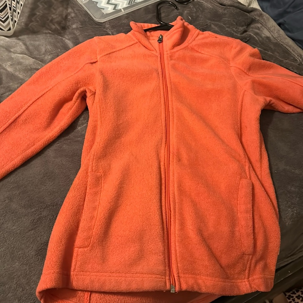 Pink soft zip up jacket